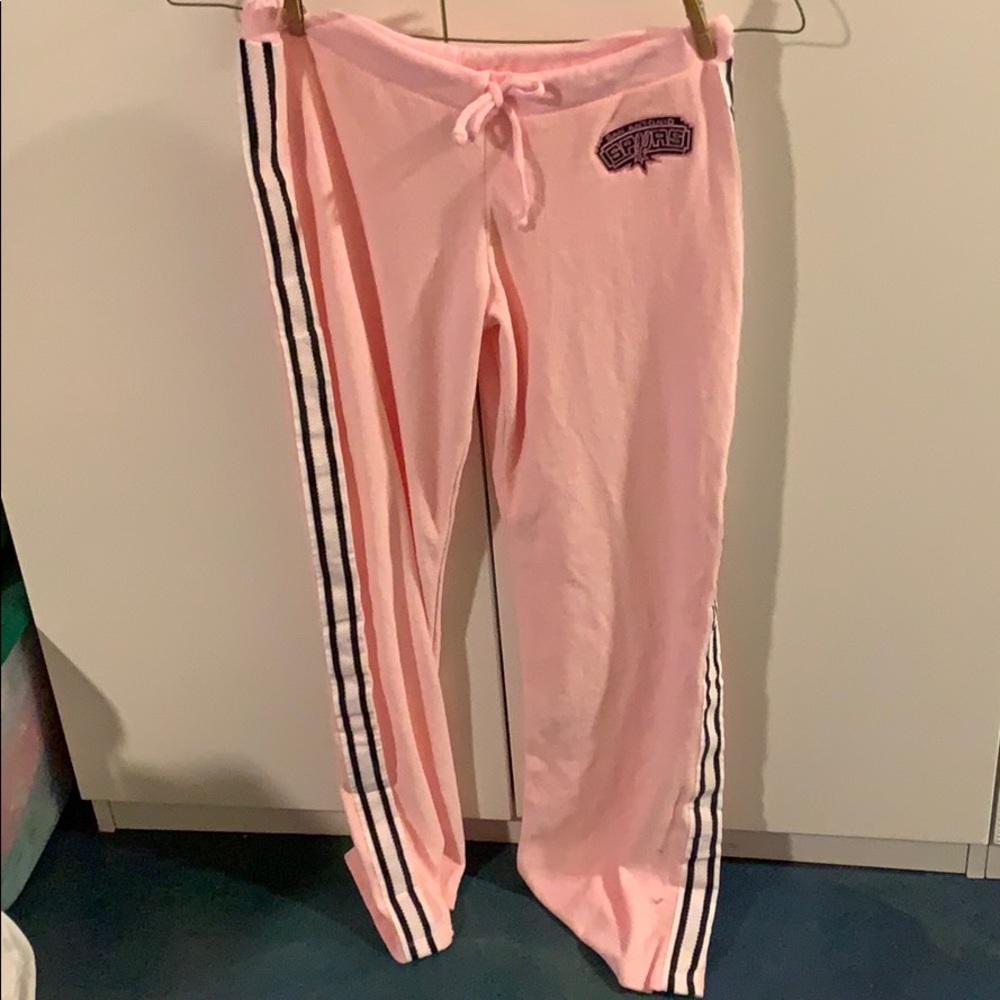 San Antonio Spurs PINK workout pants NEW